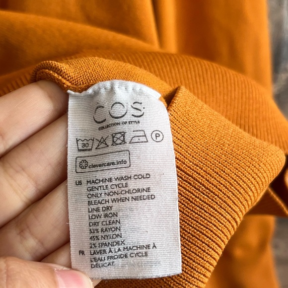 COS Fall Orange Crewneck Sweater - Picture 9 of 14